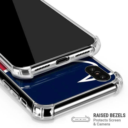 NFL Houston Texans Large Logo iPhone XS Max Clear Case